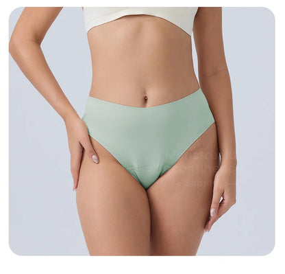 Seamless Women's Leakproof Period Panties Breathable Reusable Washable Tampon-free Menstrual Underwear period Sanitary Pants.