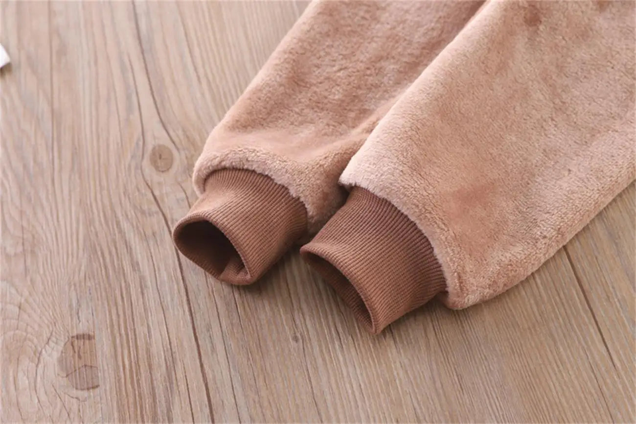 3PCS Winter Autumn Toddler Baby Boys Girls Clothes Baby Sweaters Coat +Pants +Hooded Vest Outfit Set Infant Warm Clothing Suits