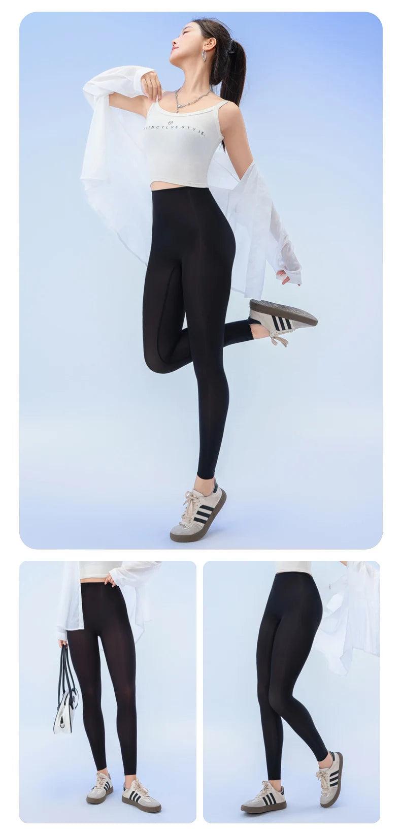 BIVIGAOS Summer Ultra-Thin Skin Sunscreen Leggings Women High Elastic Transparent Facial Mask Underwear Tight Sexy Sport Legging