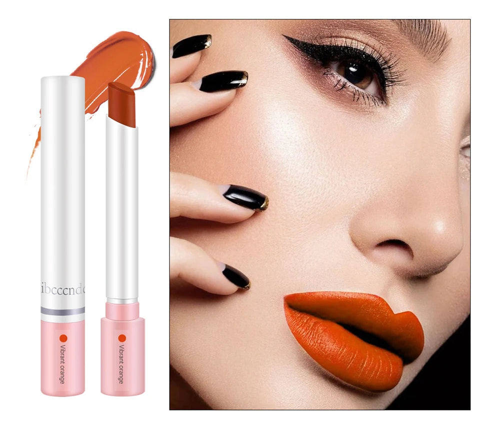 4 pcs/set Cigarette Lipstick Set Long Lasting Lip Glaze Matte Lip Gloss Waterproof Lip Stick Tube Nude Lip Tint Makeup Cosmetics.