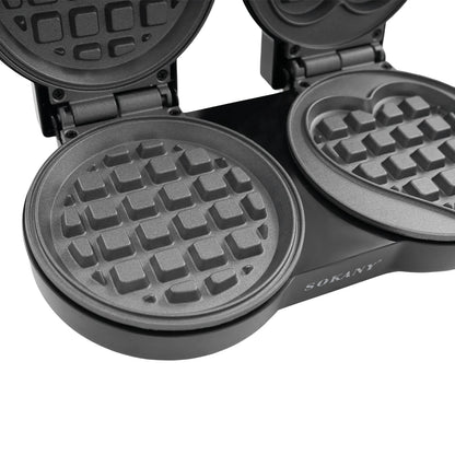 2-Slices Home Electric Waffle Maker| Non-stick Multi-function Breakfast Waffles Machine|Cooking Kitchen Appliances.