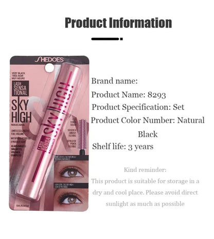 4D Silk Fiber Lash Mascara Lengthening Thick Curling Waterproof Mascara No Fading 24h Lasting Eye Lashes Brush Enhance Eyelashes.