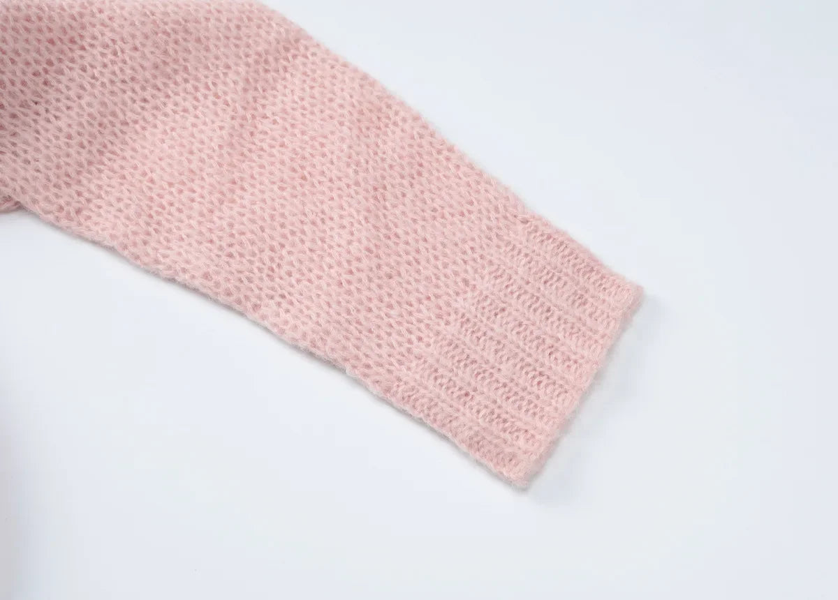 Talenza Herbst Casual Pullover frauen Solide Oansatz Langarm Pullover Neue Lose Pendeln Büro Chic Gestrickte Pullover Outfits.