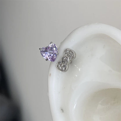 1 PCS Star Silver Color 316L Stainless Steel Ear Bone Nail for Women New Fashion Allergy Prevention Jewelry Gifts