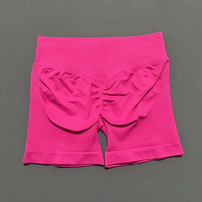 Impact Shorts Low Ribbed Band Gym Scrunch Women Sports Shorts Fitness Biker Short Workout Yoga Running Seamless Leggings.