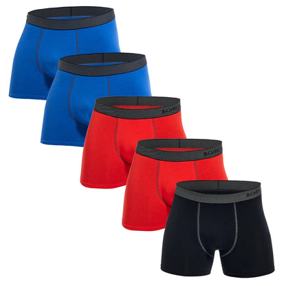 5Pcs Schlüpfer der Männer Baumwolle Boxer Sexy Mann Boxer Unterwäsche Shorts Viele Männliche Boxershorts Set Familie Unterhose Marken