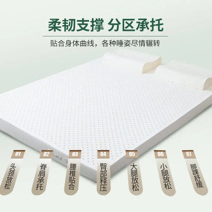 100 % Naturlatex-Matratze Thailand 10 cm Naturlatexmatten Gummi weiches Kissen Zwei-Personen-Haushalt 1,2/1,5/1,8 m Heimmatratze