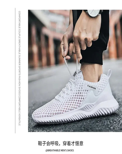 Sommer Tennis Casual Mesh Schuhe Atmungsaktive Hohl training fitness Plattform Weichen Boden Läuft Leichte Vulkanisierte Schuhe.