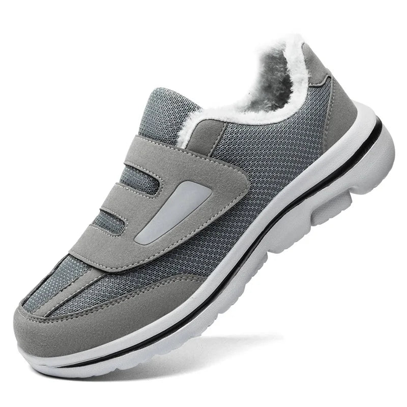 Winter Warm Elderly Shoes With Wide Toe Box Diabetic Shoes For Fat Foot Orthopedics Swollen Feet Thumb Eversion Foot Pain Relif.