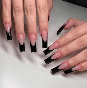 24Pcs/set Almond Press-On French Nail Tips Green Cat Eye False Nails Simple&Elegant Wearable Nail Art for Women&Girls Daily Wear