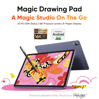 XPPen Magic Drawing Pad 12 inch Tablet Android Pad 2K Resolution 16K Levels 8GB 256GB Graphics Drawing Tablet Monitor Android 14.