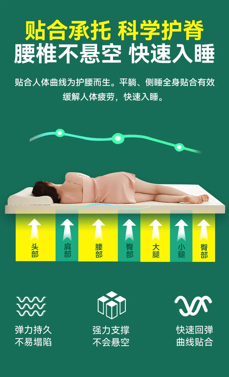 King Latex Queen Matratzen Thailand Material Twin Twin Latex Matratzen Core Sleep Koreanische Colchoneta Möbel für Schlafzimmer