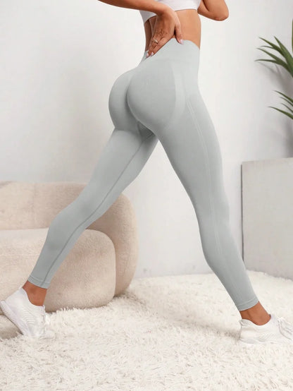 New High Waist Yoga Pants for Women - Tummy Control Leggings, Stretchy Soft Workout Running Pants, Comfortable Gym Sports Pants".