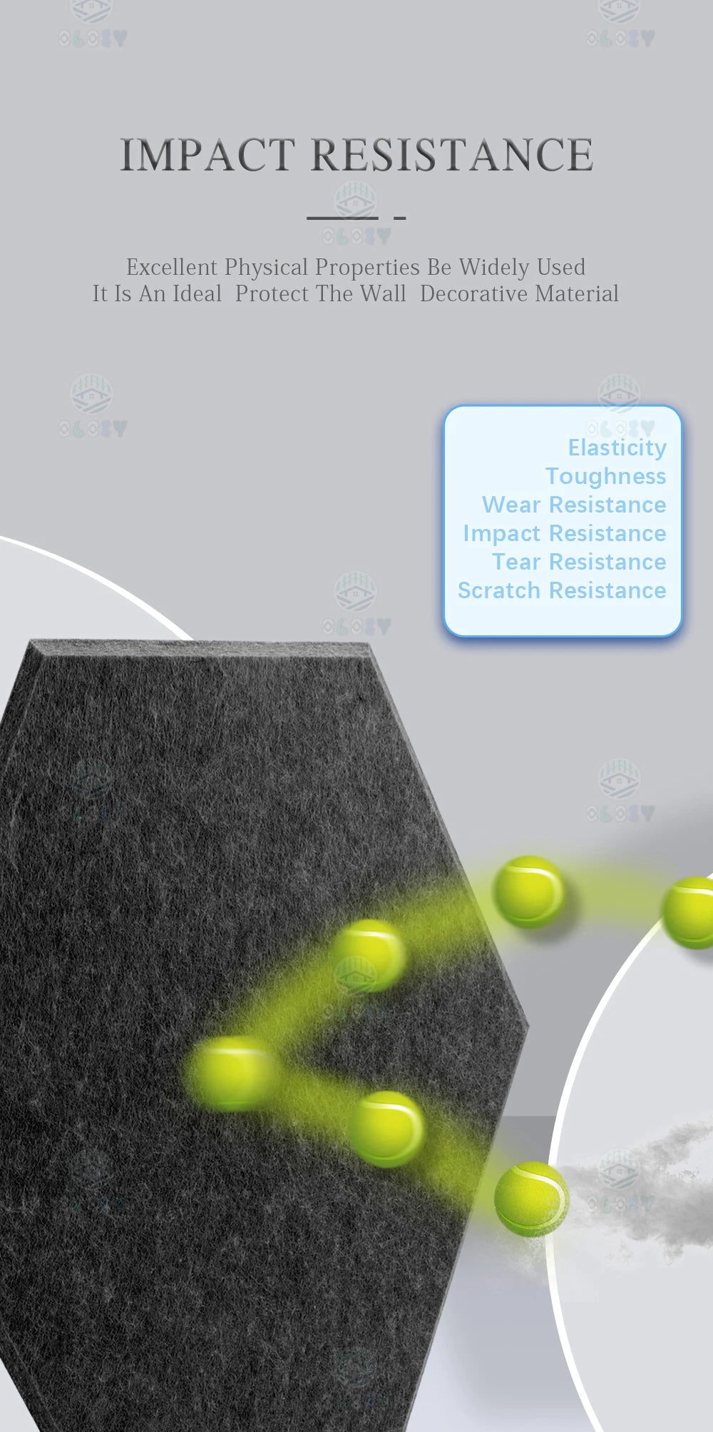 Hexagon 12 Pcs Sound Absorbing Panels Acoustic Wall Absorcion For Home Recording Studio Acoustic Insulator Door Sealing Strip