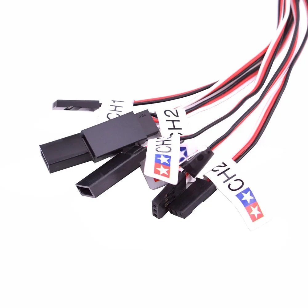 RC 12 LED Lighting Simulation Flash Light Controllable dual flashing lights Kit for 1/10 RC cars Tamiya HSP HPI RC4WD Traxxas.