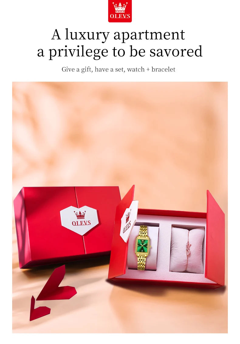 OLEVS 9995 Women's Watch Luxury Elegant Quartz Ladies Wristwatch Top Brand Waterproof Luminous Date Original Watch For Women.