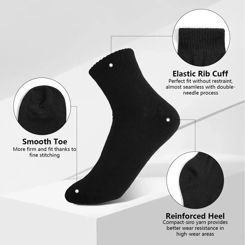 10/5/3MEN'S Mid-calf Socks Cotton Socks for All Seasons, Solid Colour and Versatile.