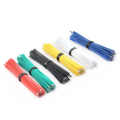 120PCS 6 Color Tin-Plated Breadboard PCB Solder Cable 24AWG / 26AWG Jumper Wire DIY Kit High-Quality Electronic Wires.