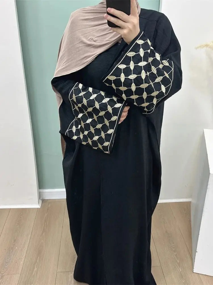 Open Muslim Kimono Abaya Dubai Elegant Kaftan Modest Dress Abayas For Women Islam Caftan Marocain Robe Arabe Femme Musulmane.