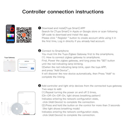 RGB Neon Light LED Strip ZigBee 5V USB Flexible RGB Rope Tube Lamp Warm/White Dimmable Lights for Tuya SmartThing Alexa Google.