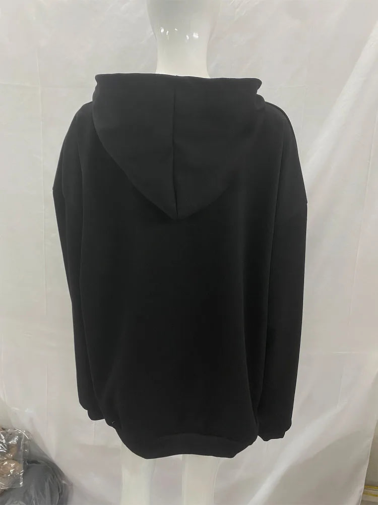 Europe, America, autumn and winter, the new hoodie with leopard print on both sides is fashionable and personalized..