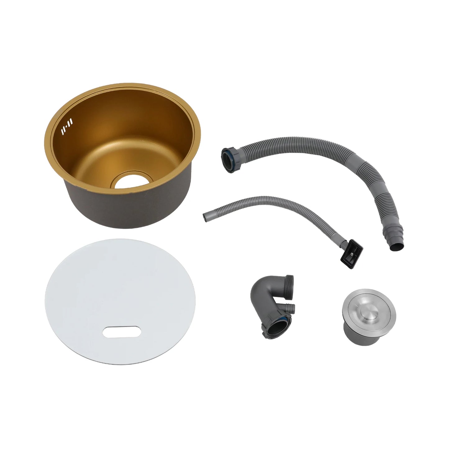 Runde Küchenspüle, Küchenspüle, Einzelschüssel, Spüle, Küchenspüle