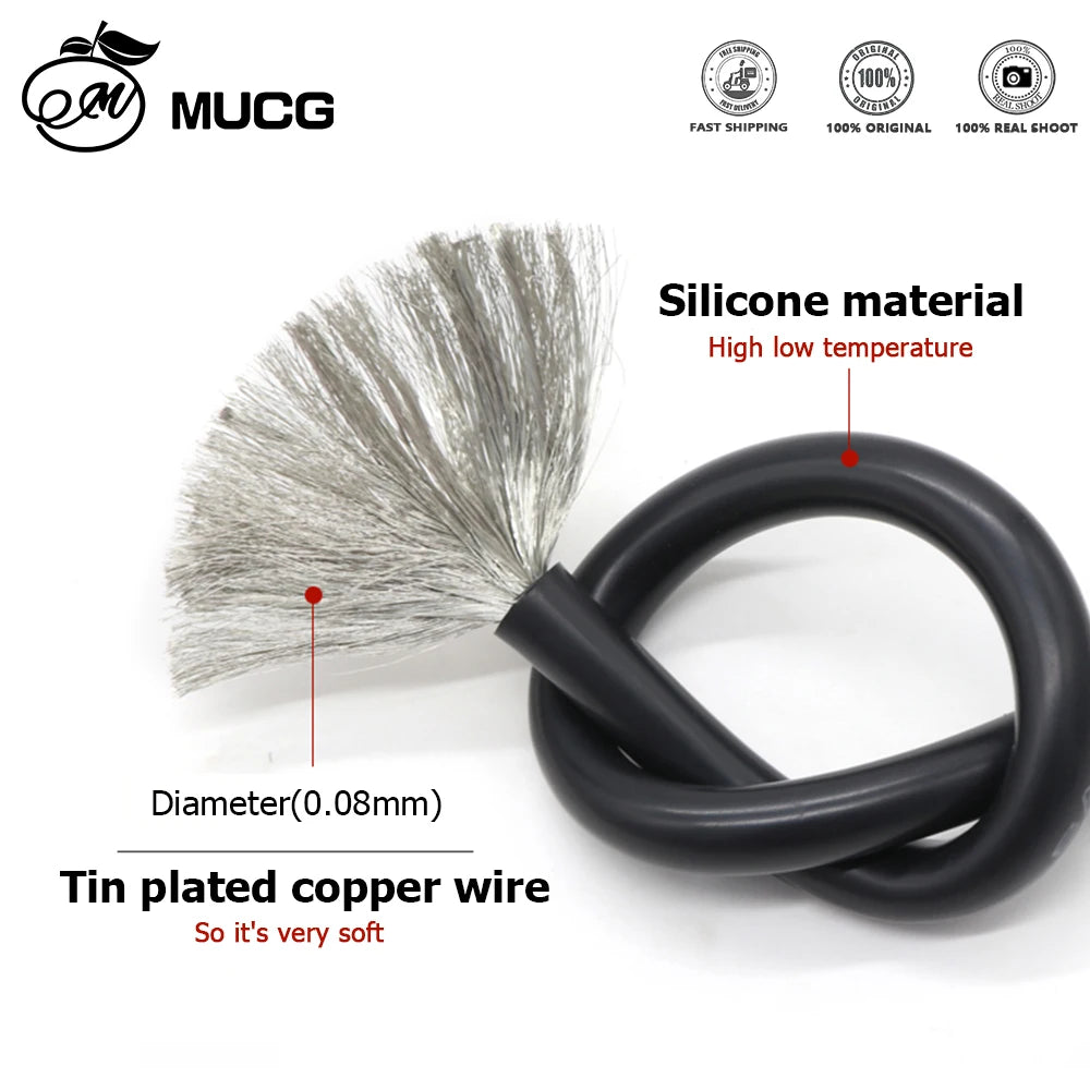 11Colors Heat-resistant Silicone wire Ultra soft Electrical wires Electronic componen cable DC led 18awg 20awg 22awg 24awg 26awg.