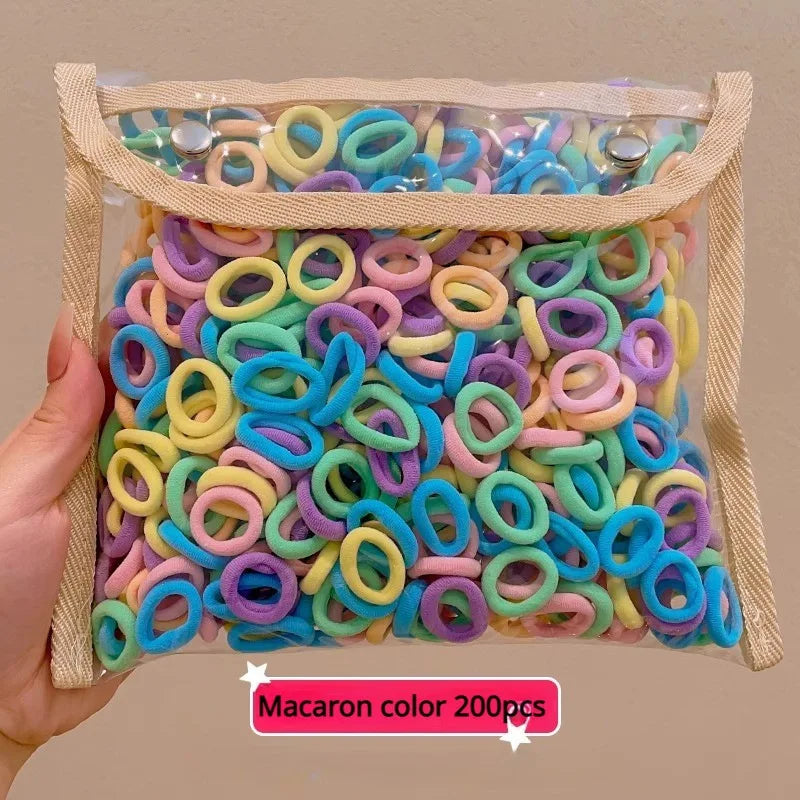 Fresh Simple Women's Hair Ties And Hair Accessories Set High Elasticity Cute Geometric Design Resin Hair Bands for African Eu...