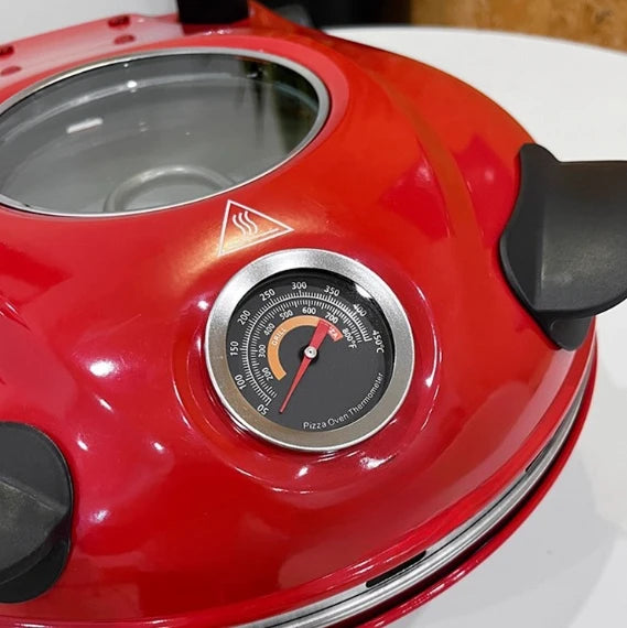 Dualer elektrischer Heiz-Pizzaofen, tragbar, für den privaten und gewerblichen Gebrauch, 30,5 cm