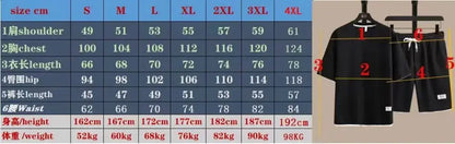 Embroidered LONSDALE Summer Men's Waffle Sets Casual T-Shirt And Shorts Set Male Sports Suit Tracksuit Loose Suits Size 3XL.