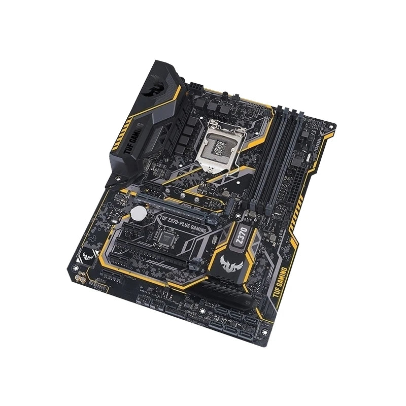 ASUS TUF Z370-PLUS GAMING Z370 LGA 1151 Motherboard LGA 1151 For i7-8700K i5-8600K i7-9700K CPU DDR4 M.2 HDMI Gaming Mainboard.