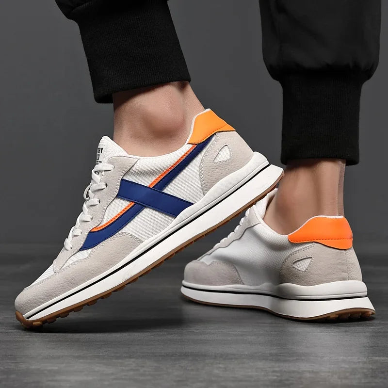 High Quality Flat/6/8 Cm Men Elevator Sneakers Summer Casual Trainers Height Increase Shoes Mesh Student Running Men Lift Shoes.