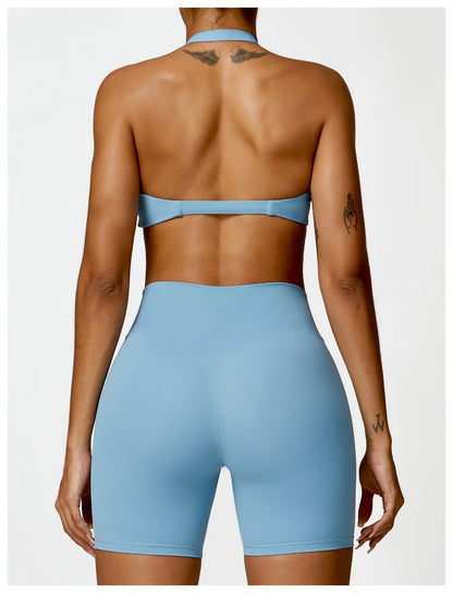 Women Sexy Beauty Back Gym Running Push Up Yoga Sports Bras Breathable Wrapped Yoga Sports Bras Triangle Cup Underwear Female.