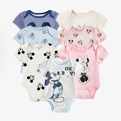 Sommer Baby Body Mickey und Minnie Neugeborenen Baby Kleidung Taste Design Baby einteiliges für 0-24 Monate Baby junge Mädchen Kleidung.