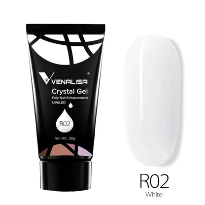 VENALISA Poly Nail Gel Nail Acrylic Gel Self Leveling Natural Pink Prolong Gel Clear Color Crystal Gel Nail Nail Art Jelly Gel