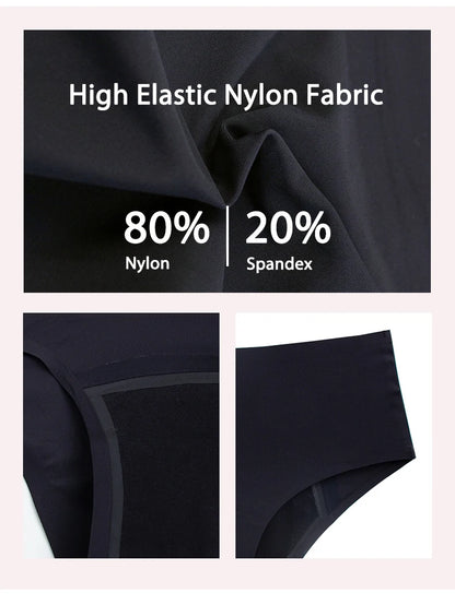 High Waist Period Panties for Women 4-Layer Leakproof Protection Heavy Absorption Menstrual Panties Breathable Reusable.