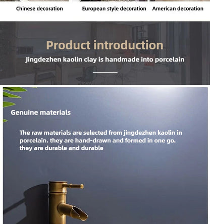 Modernes Badezimmerwaschbecken im nordischen Stil zum Waschen von Händen und Gesicht, minimalistisches Design, individuell gestaltet