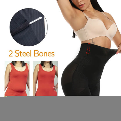 Women Body Shaper High Waisted Trainer Tummy Control Panties Butt Lifter Slimming Underwear Waist Cincher Shapewear Shorts.