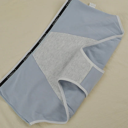 ‌1pc Women's Maternity Menstrual Panties Anti-Side Leakage High Waist Cotton Physiological Period Underwear for Ladies‌ 40-100kg.
