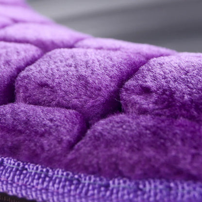 Badezimmer-Toilettensitzbezug, weich, für den Winter, warmes Plüschkissen, O-förmiges, waschbares Toilettendeckelkissen, Haushaltsbedarf, 37 cm x 44 cm