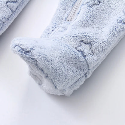 Weiche Neugeborene Baby Kleidung Flanell Herbst Winter Baby Jungen Mädchen Overall Cartoon Neugeborenen Body Warme Strampler für Babys 0-12M.