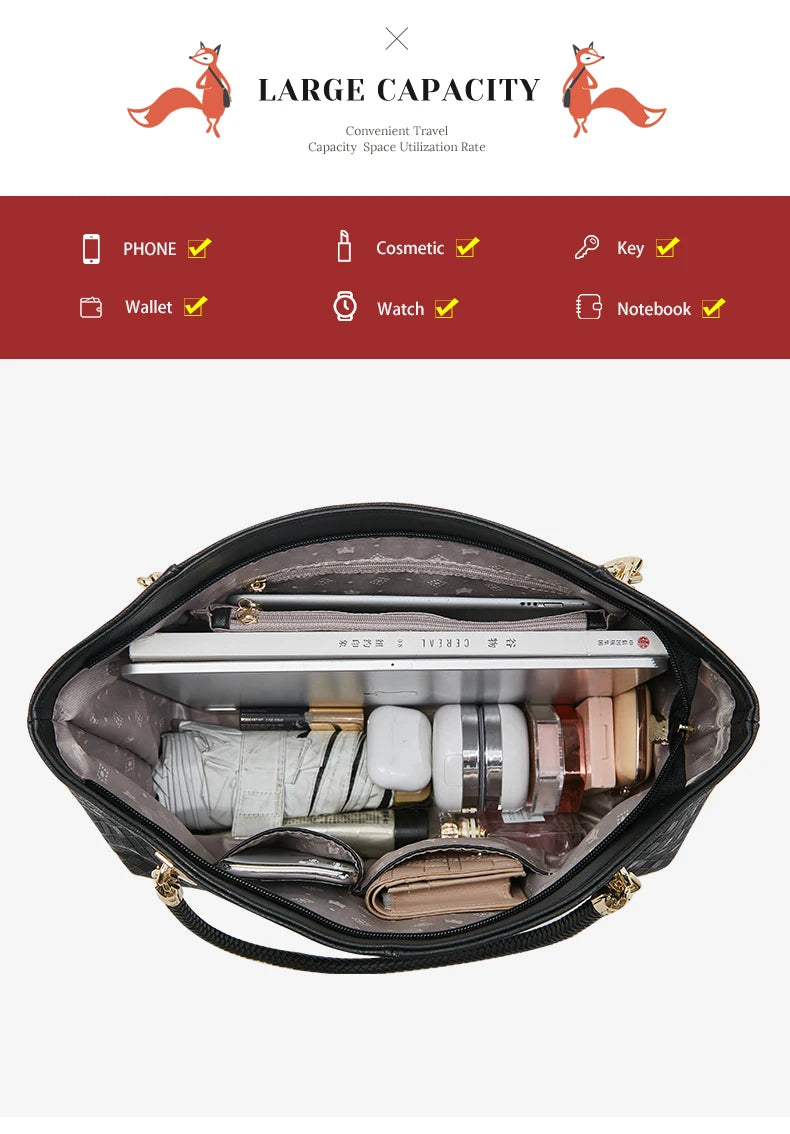 FOXER Brand Genuine Leather Handbag Winter Women Original Design Shoulder Bag Luxury Tote Large Capacity Lady Bag Chrismas Gift.