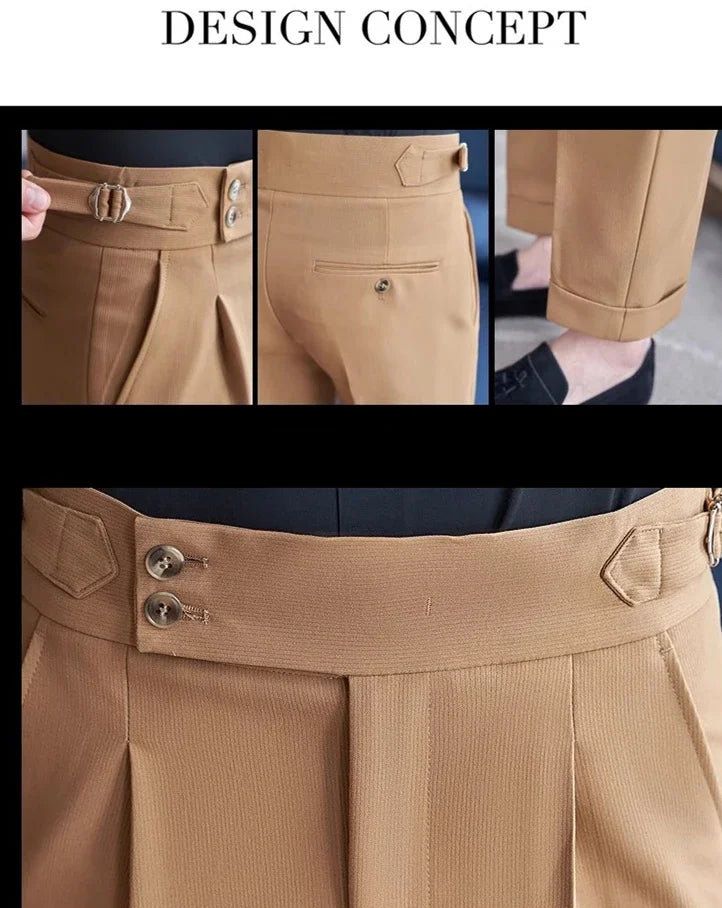 Navy Men's Suit Pants, White Black Trousers, Gray Khaki Pantalones Hombre Fashion Slim Male Pant, 28 29 30 31 32 33 34 36.