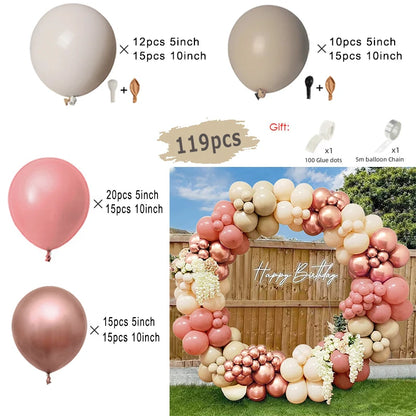 Macaron Rosa Ballon Girlande Bogen Kit Hochzeit Geburtstag Party Dekor Kinder Roségold Latex Ballons Babyparty Dekorationen Kette