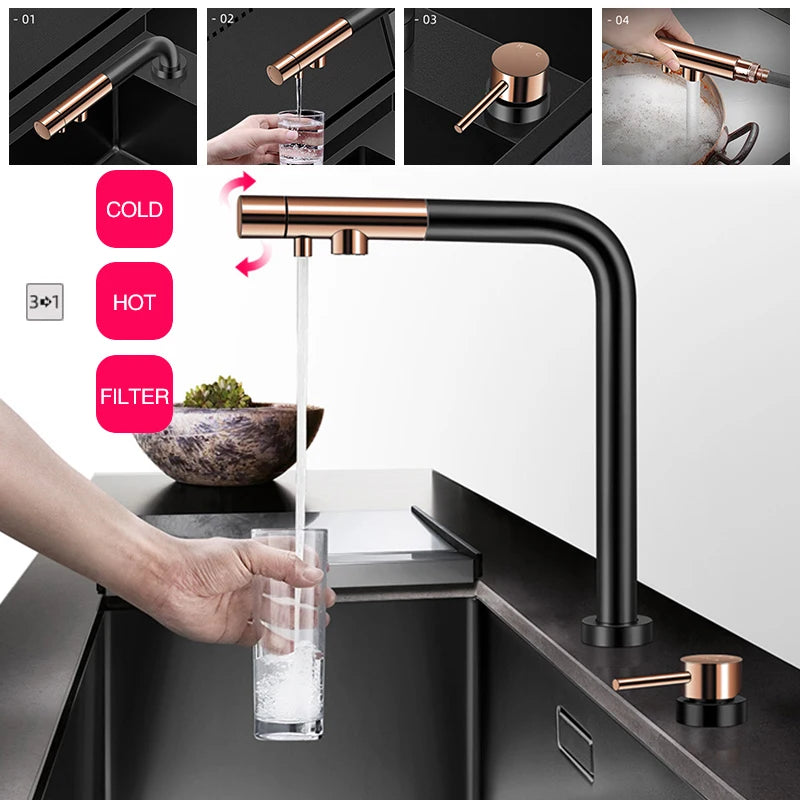 Nanometer Black Hidden kitchen Sink SUS 304 Stainless Steel 4mm Thickness Flip Cover Hidden Handmade kitchen Sinks