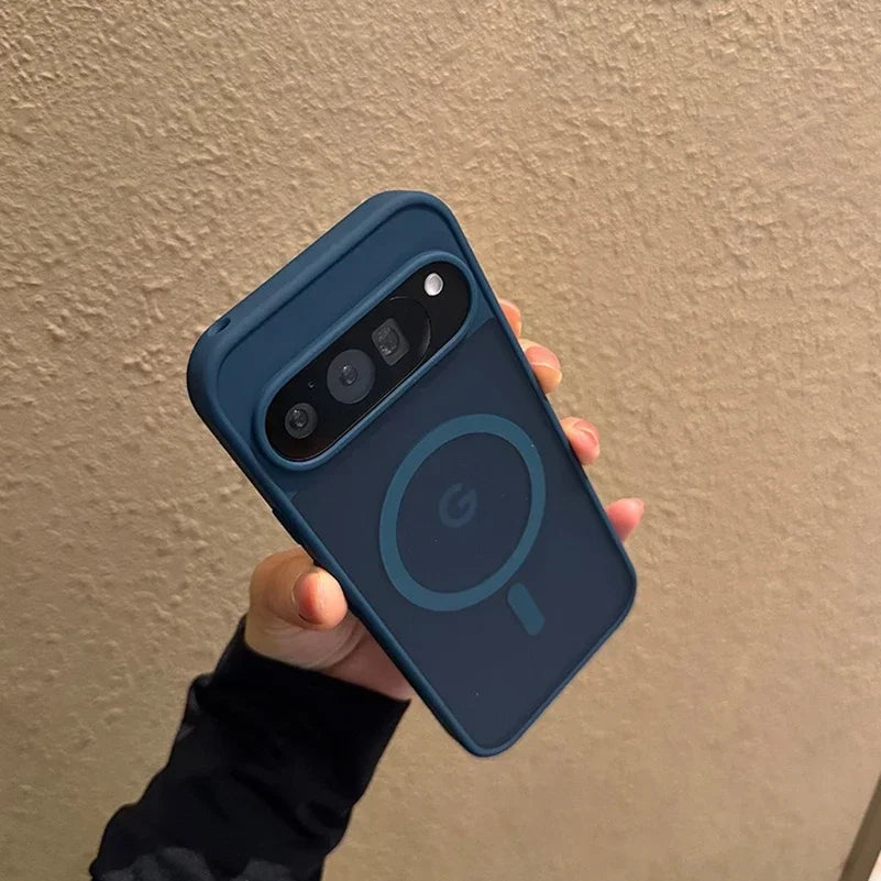 Magsafe Translucent Matte Magnetic Case For Google Pixel 10 ProXL 9 Pro XL 10Pro 10 9A Wireless Charging Candy Color Slim Cover.