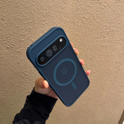 Magsafe Translucent Matte Magnetic Case For Google Pixel 10 ProXL 9 Pro XL 10Pro 10 9A Wireless Charging Candy Color Slim Cover.