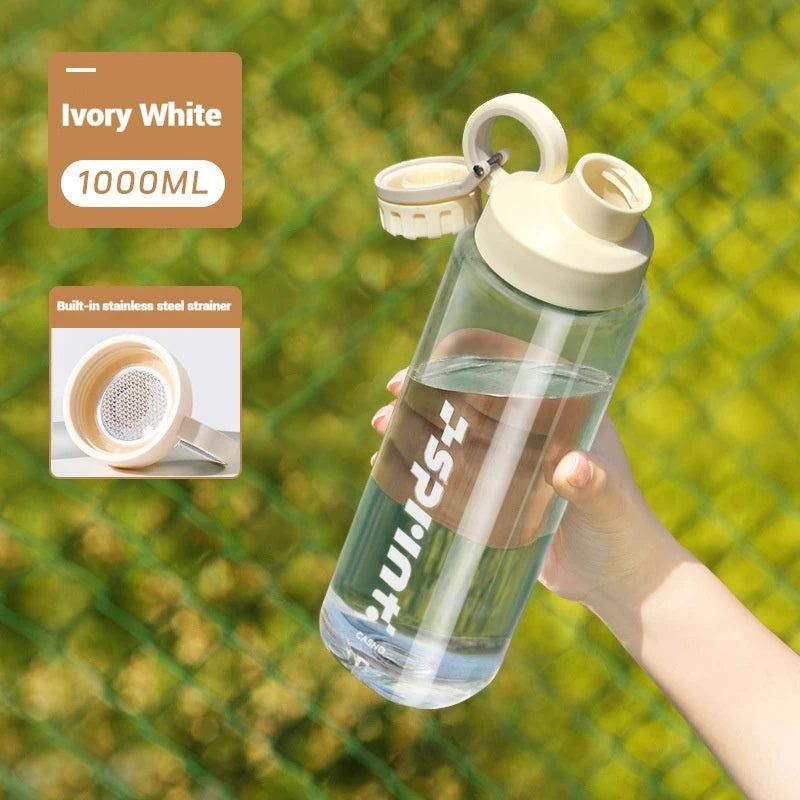 2025 New Sport Plastic Water Cup Large Capacity Portable Summer Anti-Fall High-Temperature Resistant With Tea Separator.