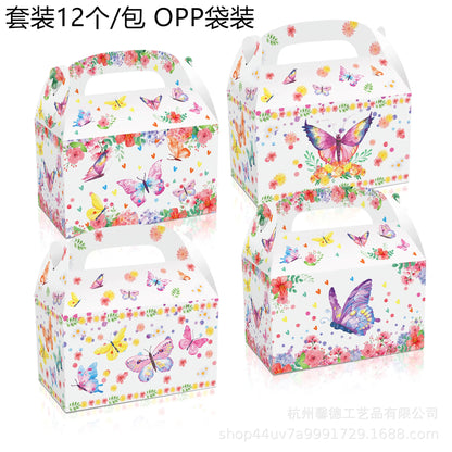 Schmetterling Geburtstag Party Dekoration Mädchen Einweg Geschirr Set Pappteller Tasse Ballon Tischdecke Schmetterling Thema Liefert.