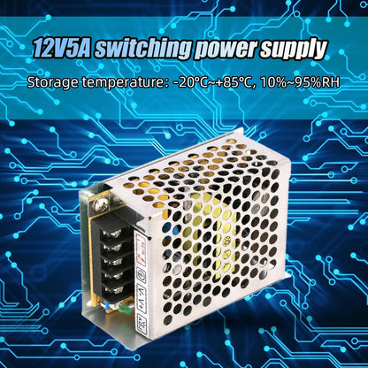 12V 5A Switching Power Supply 60W Switch Power Supply 220 AC To 12V DC.